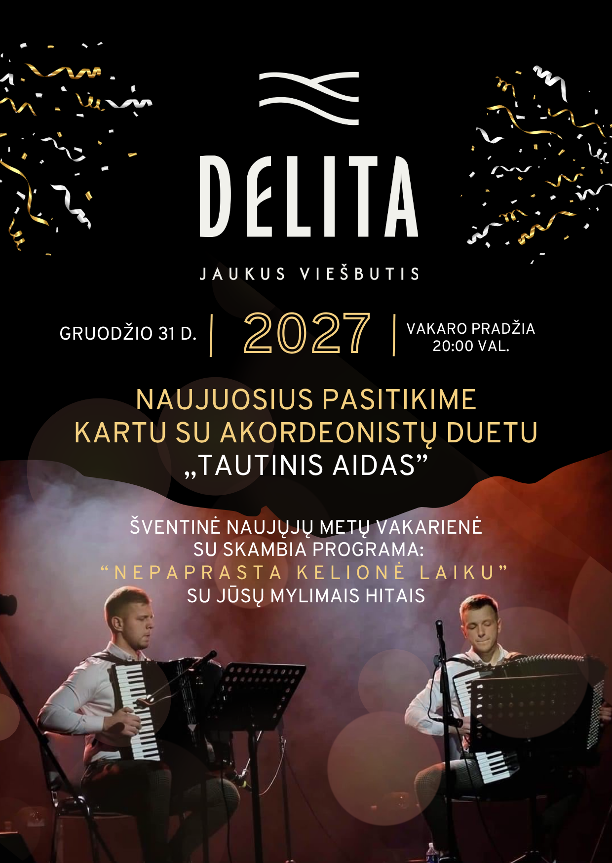 Naujieji metai DELITA – 2026 m. gruodžio 31 d.